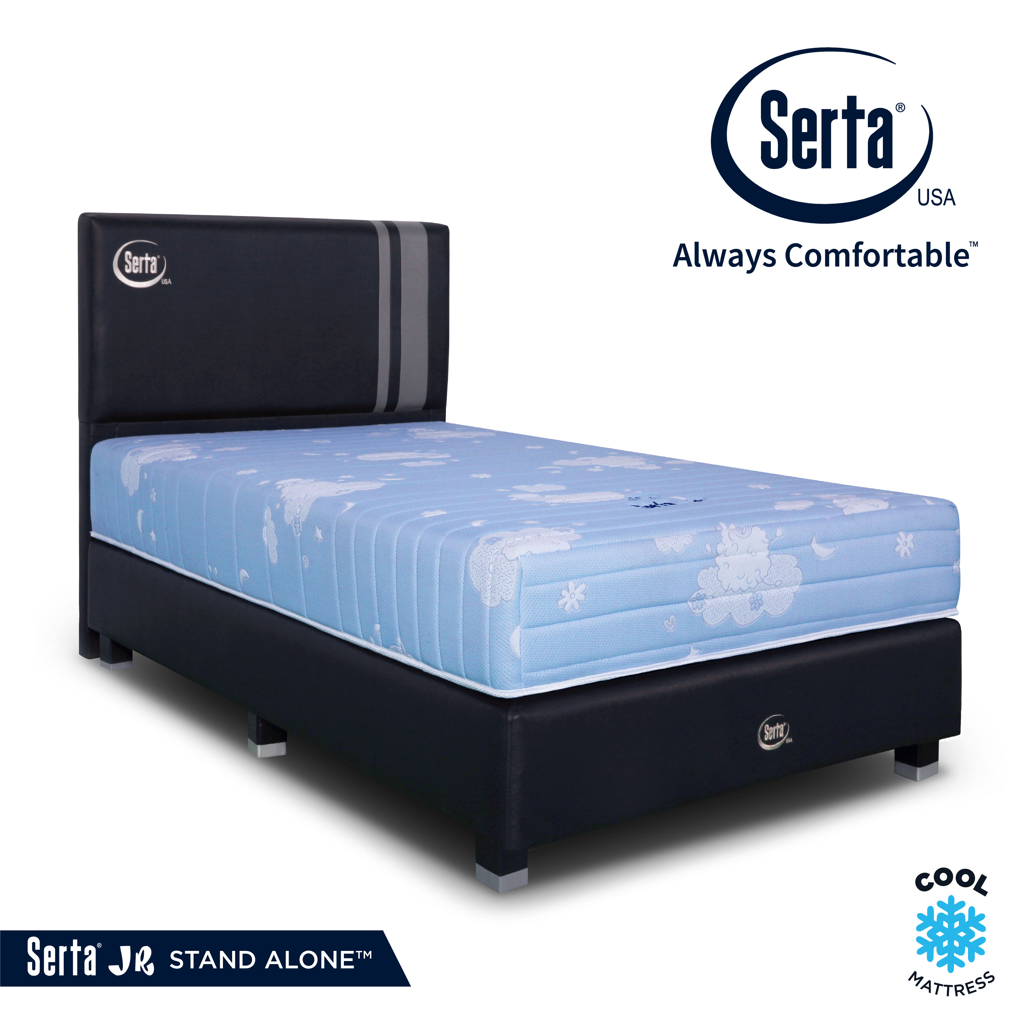 Serta Spring Bed JR Stand Alone Full Set