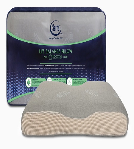 Serta Life Balance Foam Pillow - Bio Crystal