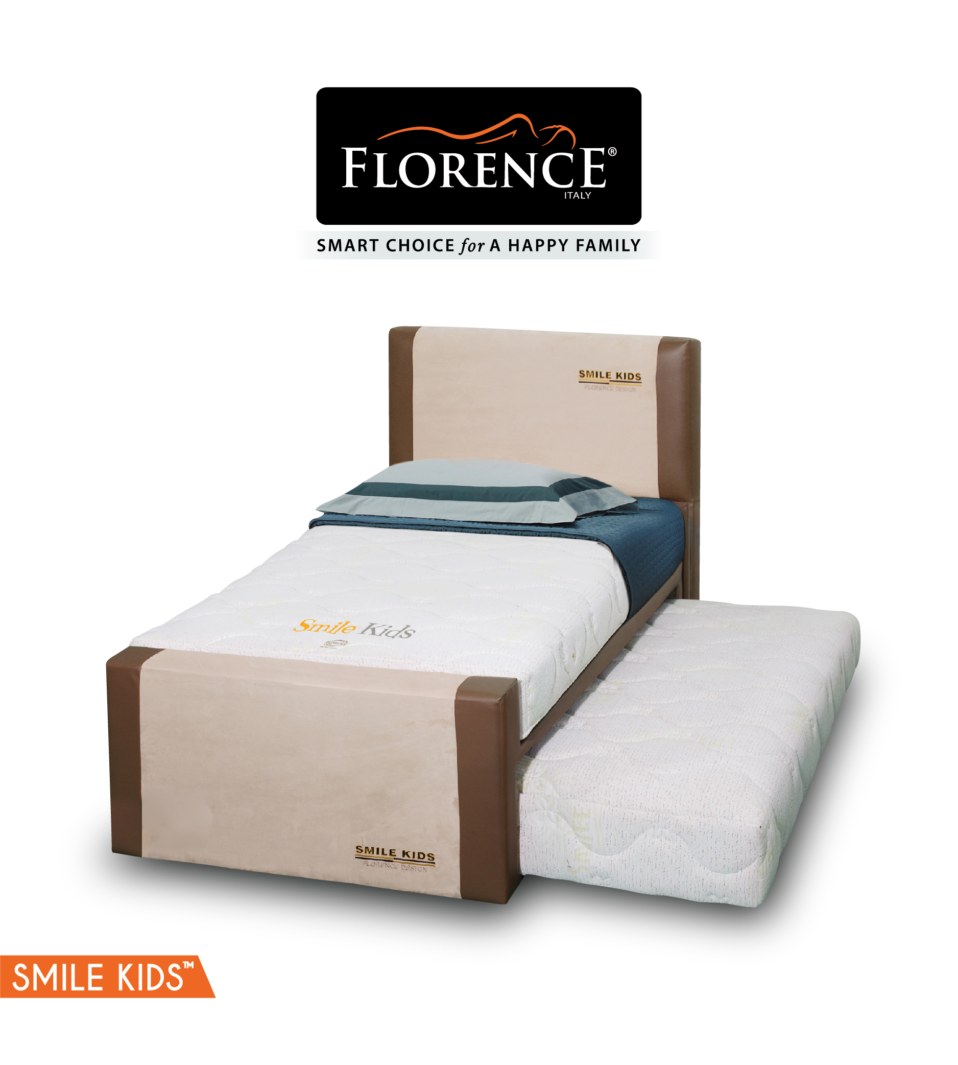 Florence Spring Bed Smile Kids Matrass Only dan Free Headboard