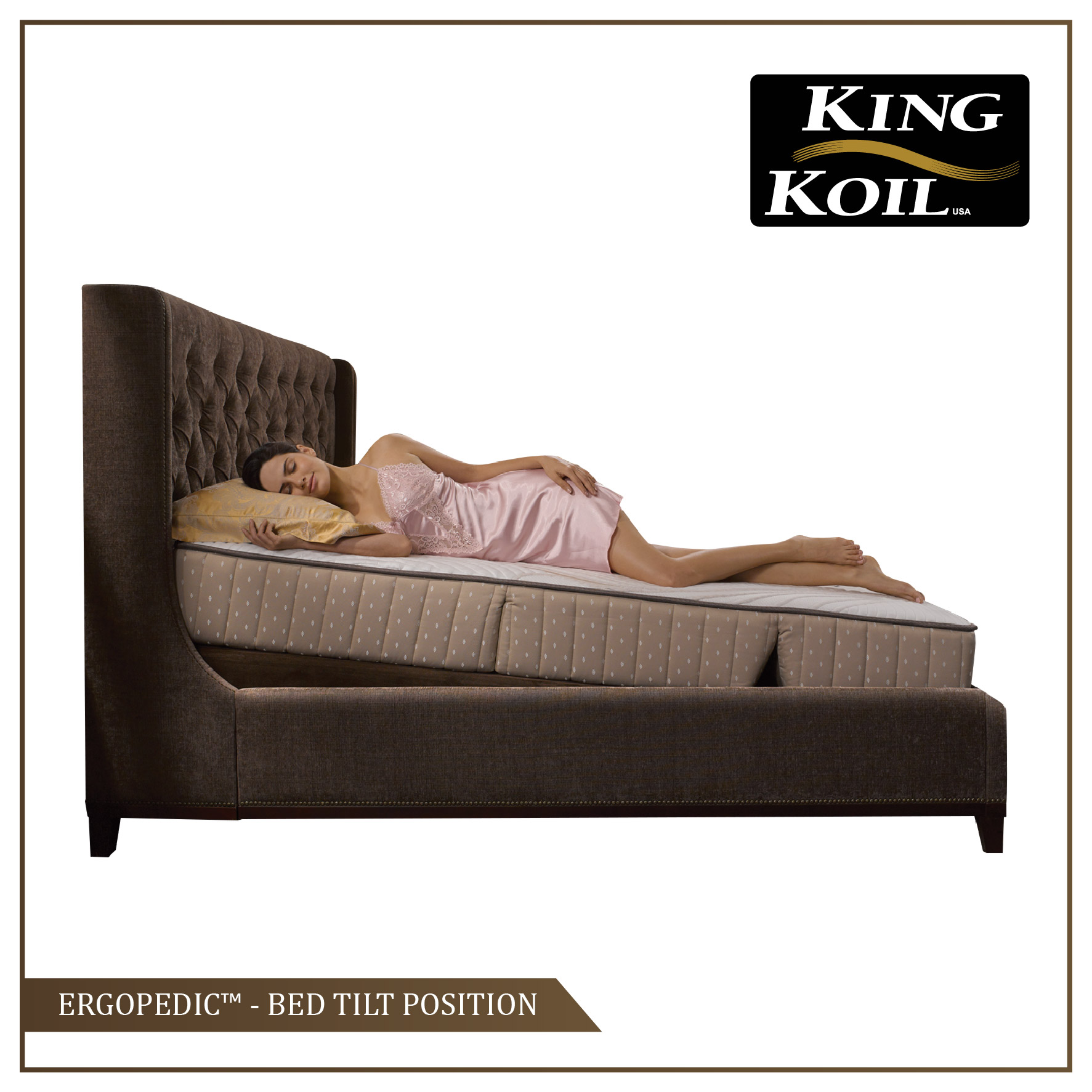 King Koil Ergo-Pedic Adjustable Bed System Full Set