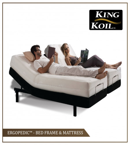 King Koil Ergo-Pedic Adjustable Bed System Full Set